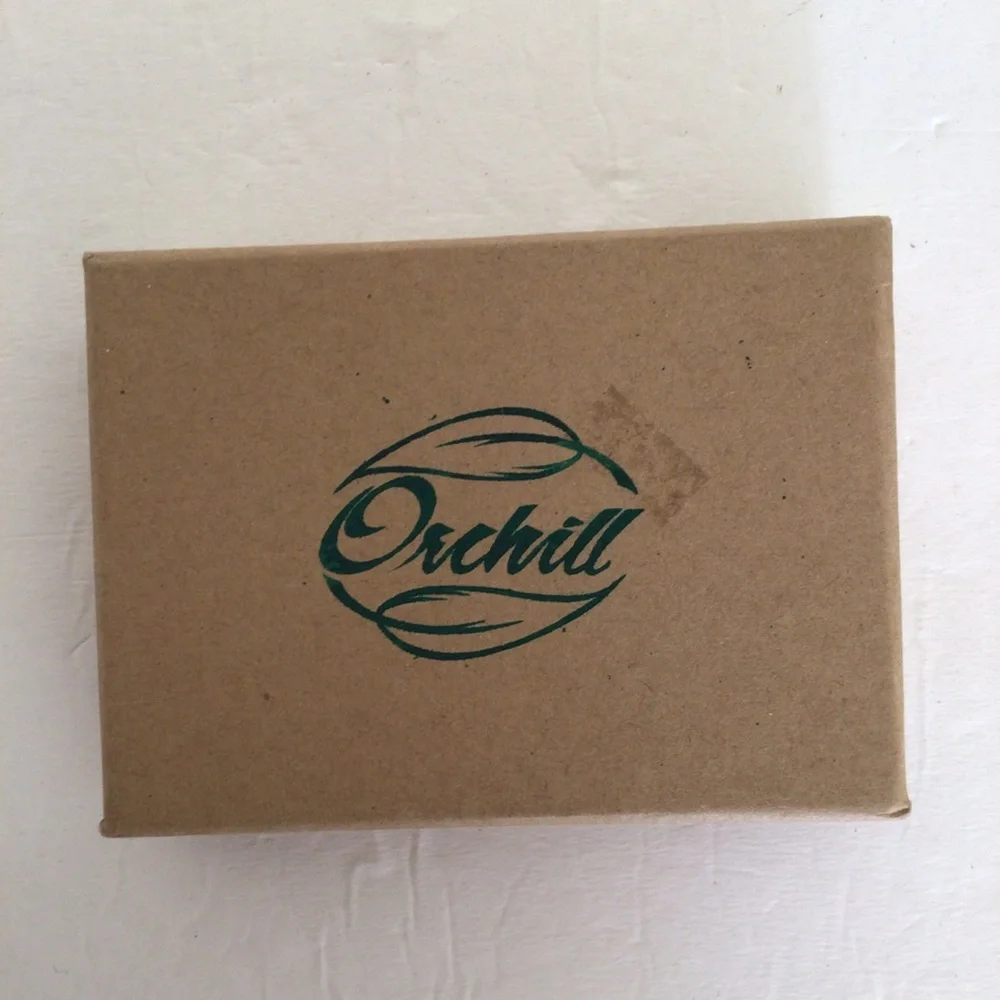 ORCHILL BLACK LEATHER CARD HOLDER WALLET NWOT